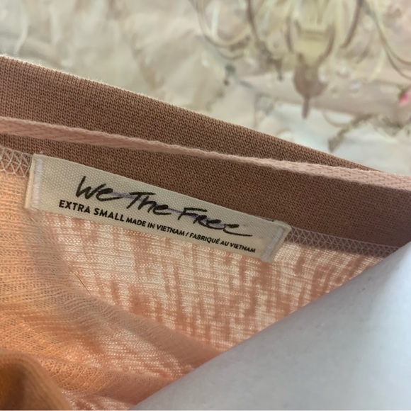NEW Free People Game Time Tee In Peach - Picture 10 of 11